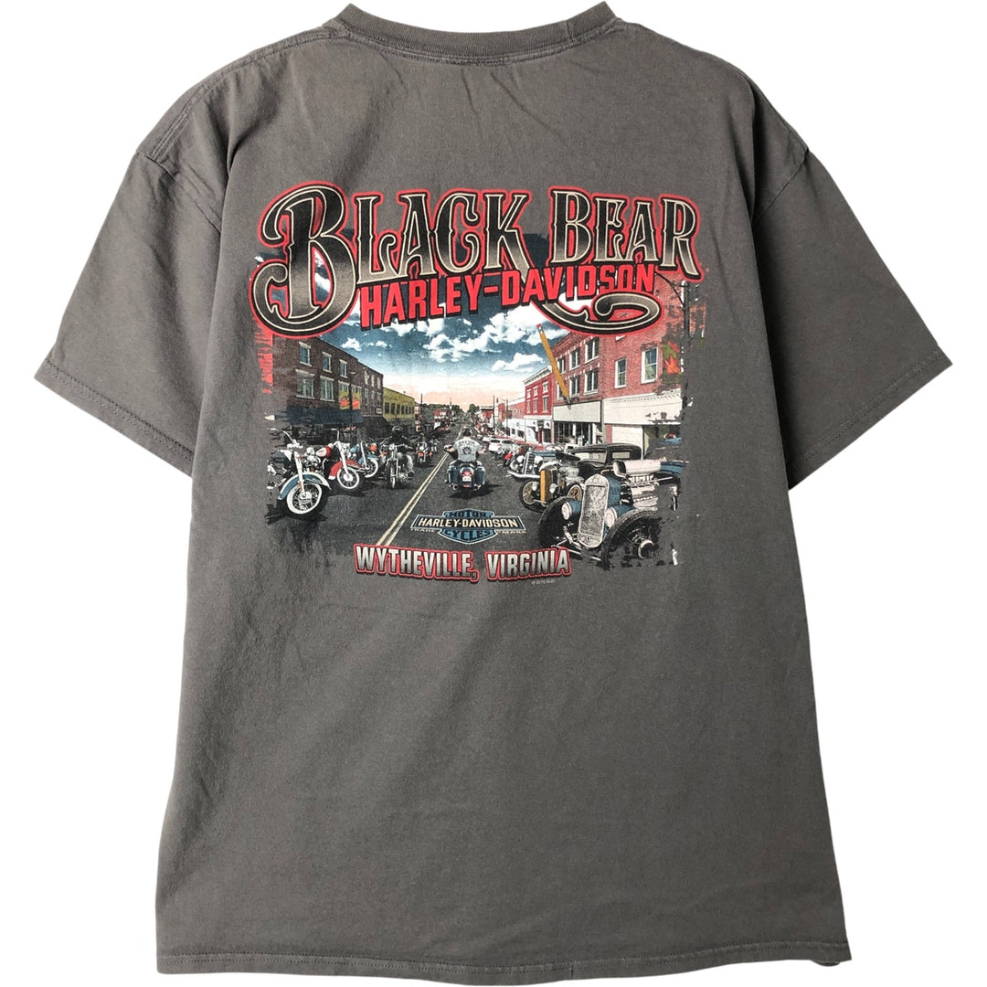 Harley-Davidson Skull Wing Motorcycle T-Shirt, Men's XL unclear gray type Vintage Second Hand