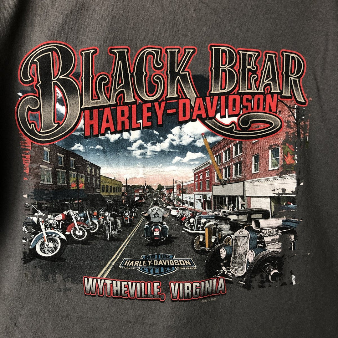 Harley-Davidson Skull Wing Motorcycle T-Shirt, Men's XL unclear gray type Vintage Second Hand