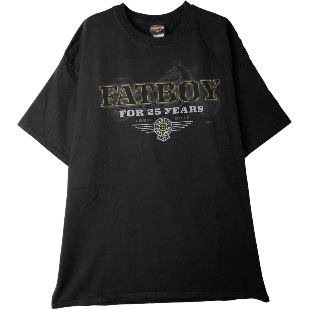 Harley-Davidson Motorcycle Bike T-shirt, Men's XXL cotton black type Vintage Second Hand