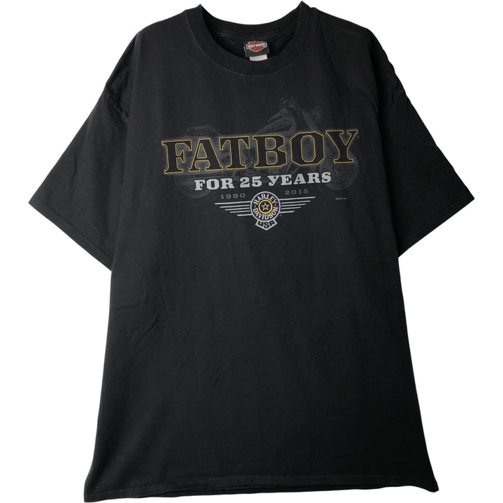 Harley-Davidson Motorcycle Bike T-shirt, Men's XXL cotton black type Vintage Second Hand
