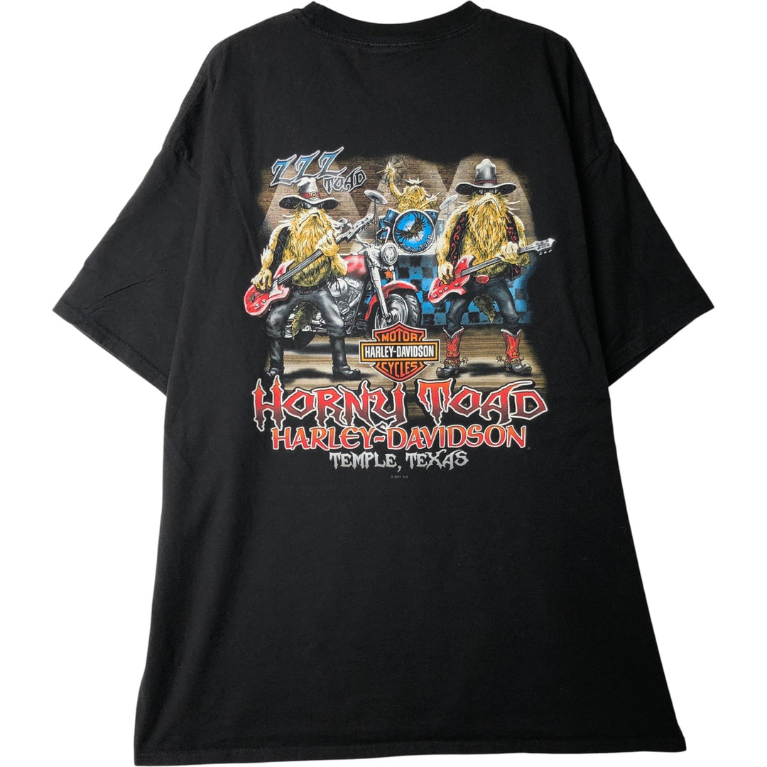 Harley-Davidson Motorcycle Bike T-shirt, Men's XXL cotton black type Vintage Second Hand