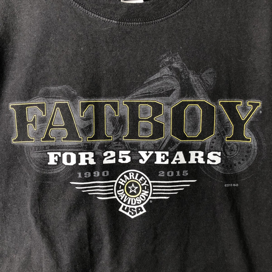 Harley-Davidson Motorcycle Bike T-shirt, Men's XXL cotton black type Vintage Second Hand