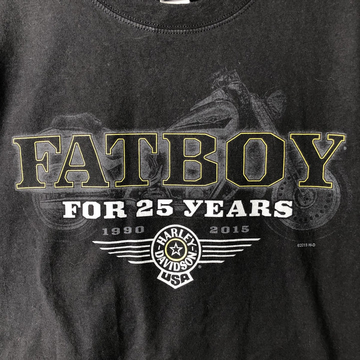 Harley-Davidson Motorcycle Bike T-shirt, Men's XXL cotton black type Vintage Second Hand