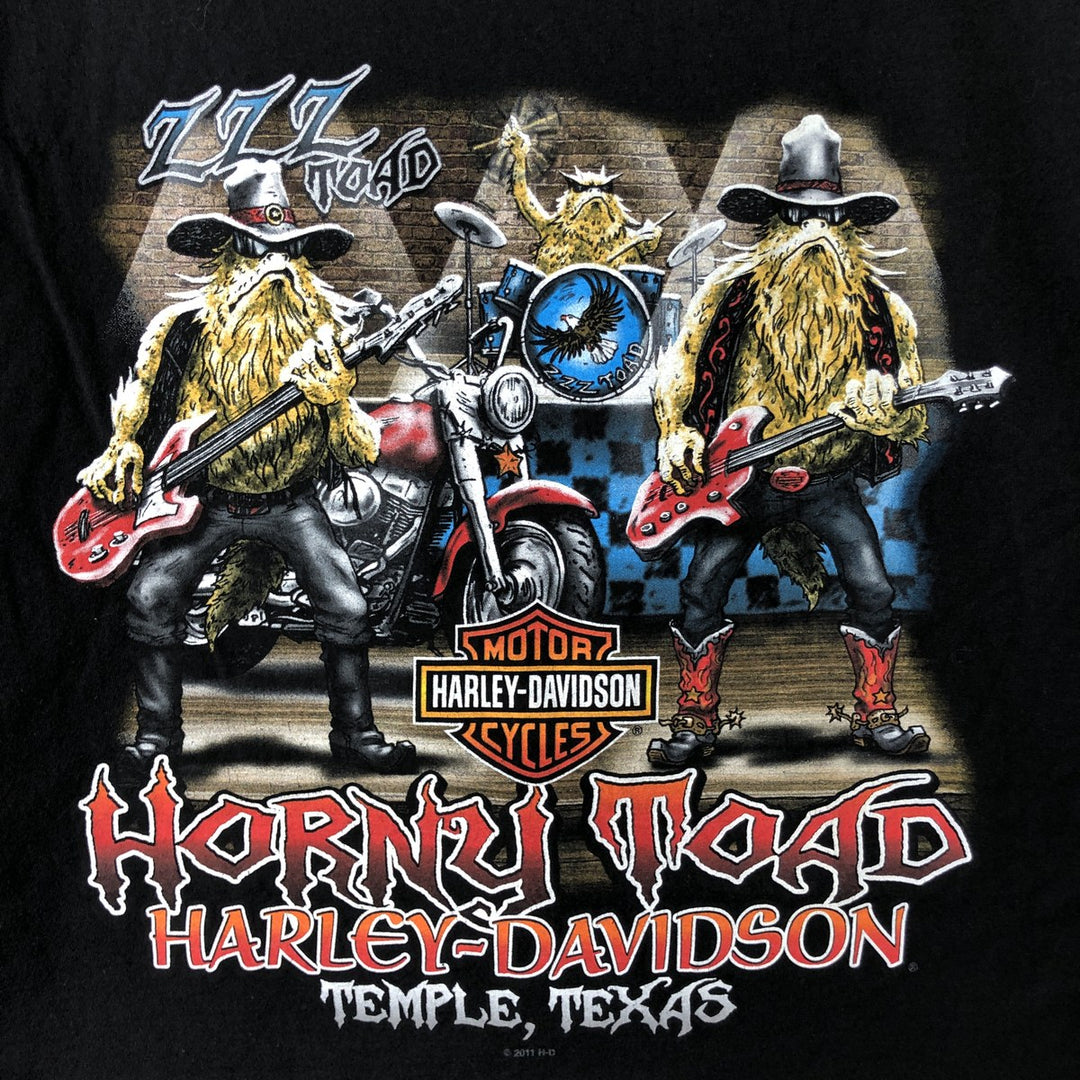 Harley-Davidson Motorcycle Bike T-shirt, Men's XXL cotton black type Vintage Second Hand