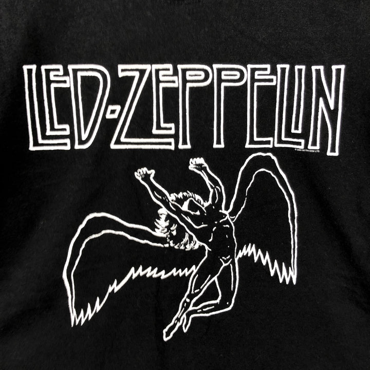 2000'S Hanes Led Zeppelin band T-shirt, men's size M cotton black type Vintage Second Hand