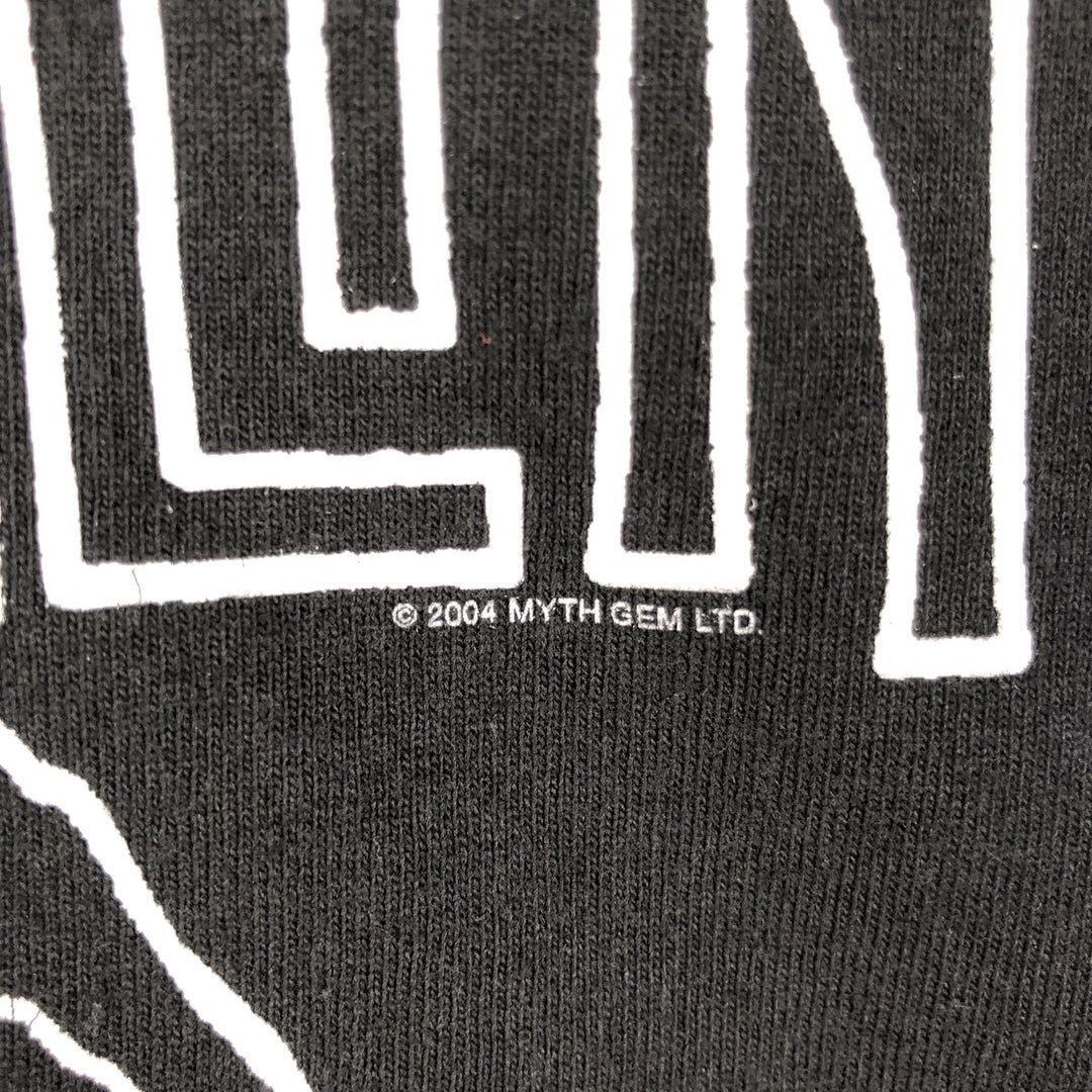 2000'S Hanes Led Zeppelin band T-shirt, men's size M cotton black type Vintage Second Hand