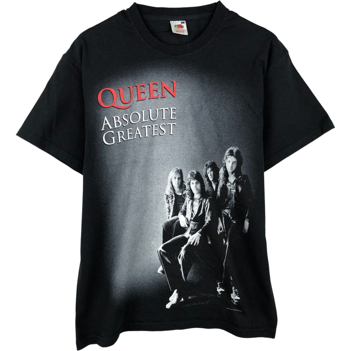 2000'S Fruit of the Loom Queen Band T-Shirt, Men's Size L cotton black type Vintage Second Hand