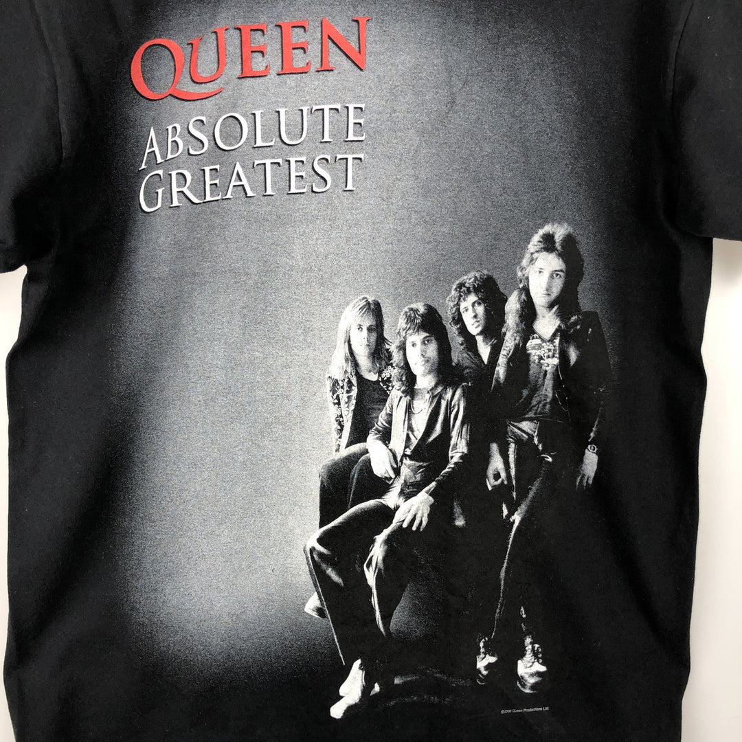 2000'S Fruit of the Loom Queen Band T-Shirt, Men's Size L cotton black type Vintage Second Hand