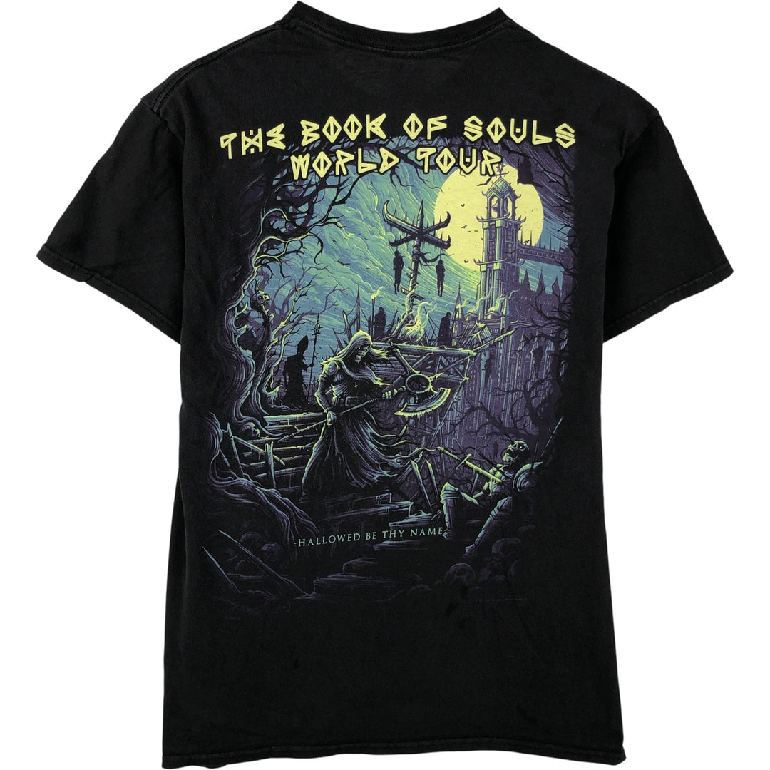 DELTA PRO WEIGHT IRON MAIDEN band T-shirt, size M (men's) cotton black type Vintage Second Hand