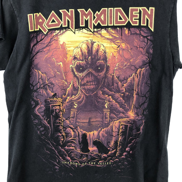 DELTA PRO WEIGHT IRON MAIDEN band T-shirt, size M (men's) cotton black type Vintage Second Hand