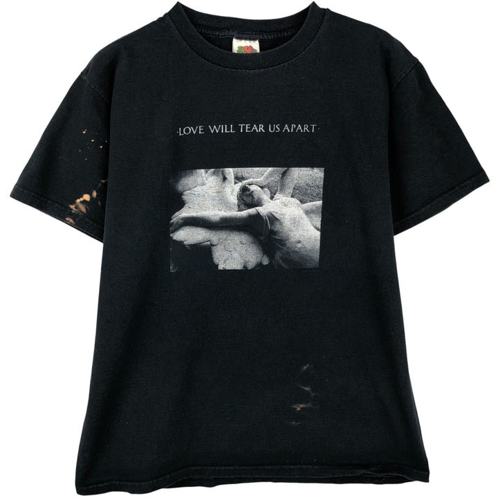 2000'S Fruit of the Loom Joy Division Band T-Shirt, Men's Size Medium cotton black type Vintage Second Hand