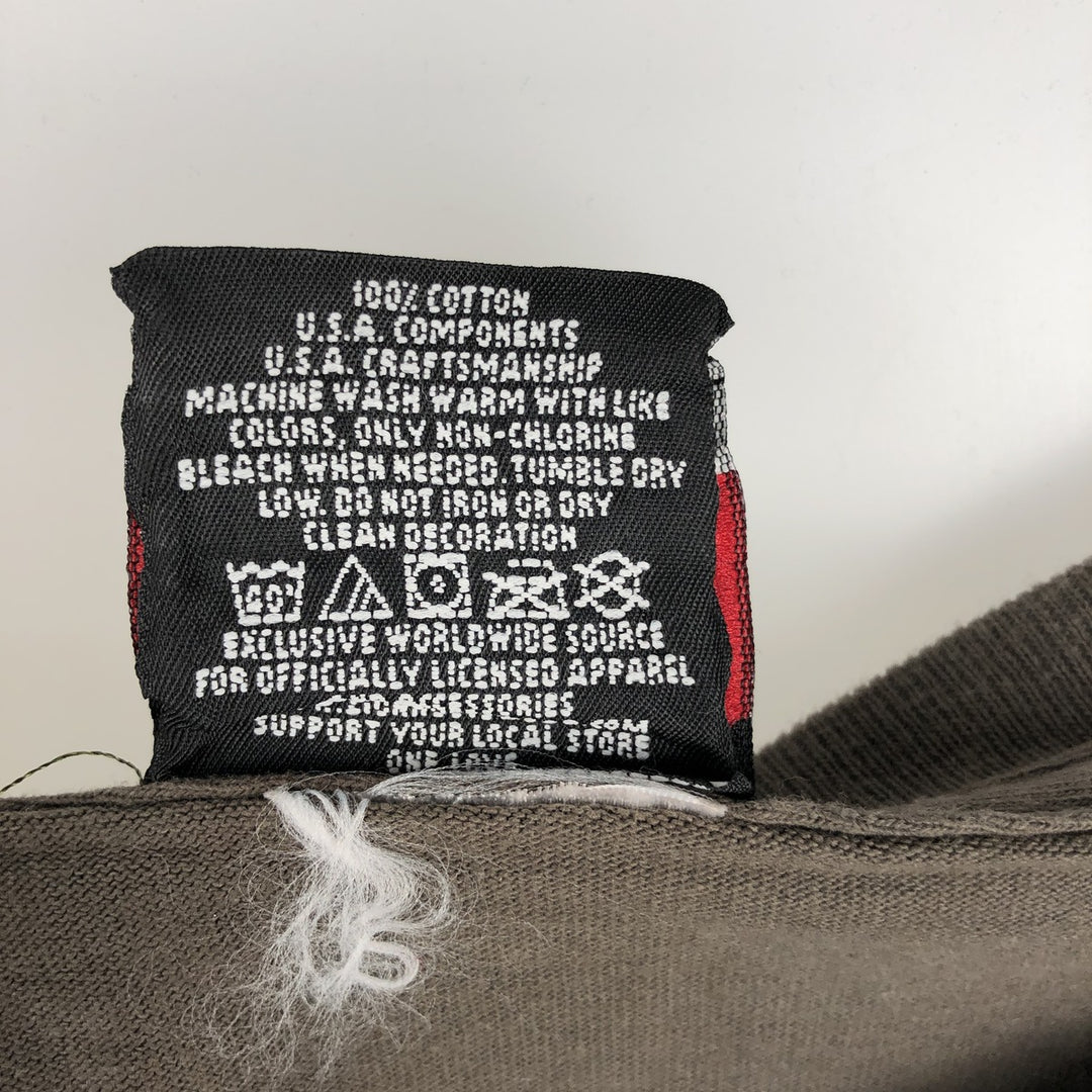 ZION BOB MARLEY Bob Marley Band T-shirt Band T Men's L size cotton Khaki type Vintage Second Hand