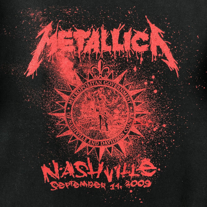 Anvil Metallica Band T-Shirt, Men's Medium cotton black type Vintage Second Hand