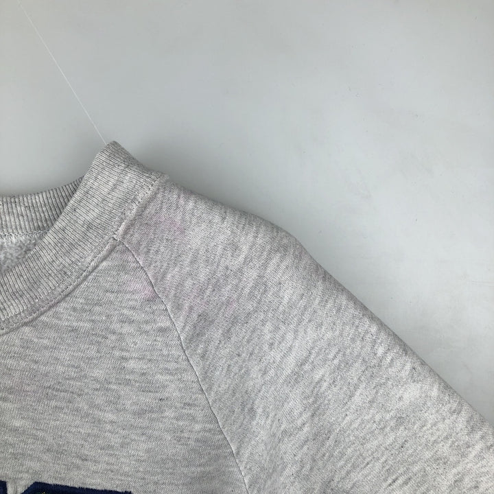 80s-90'S Jerzees College Sweatshirt, Made in USA, Men's Size L, Vintage cotton gray type Vintage Second Hand