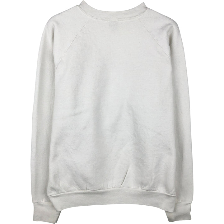 90'S SCREEN STARS College Sweatshirt, Made in USA, Men's Size L, Vintage cotton white type Vintage Second Hand