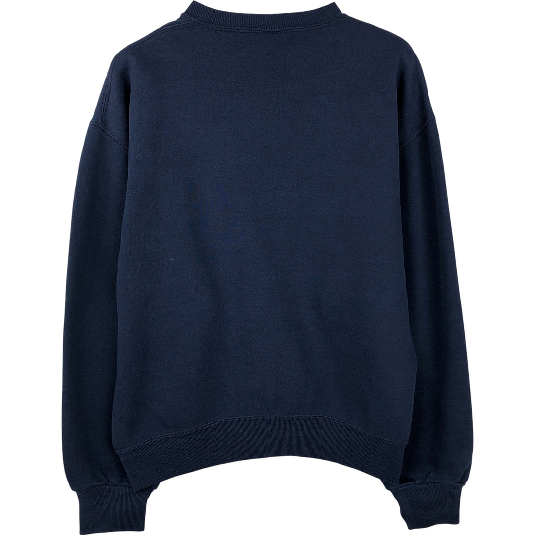 90'S Russell College Sweatshirt, Made in USA, Men's M, Vintage cotton navy blue type Vintage Second Hand