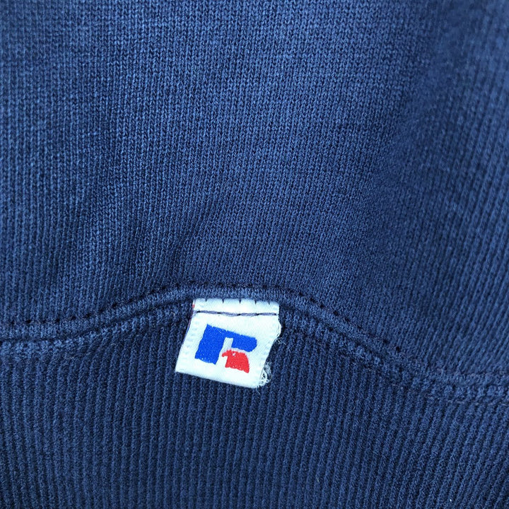 90'S Russell College Sweatshirt, Made in USA, Men's M, Vintage cotton navy blue type Vintage Second Hand