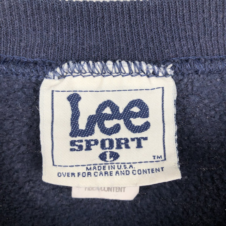 2000'S Lee SPORT Penn State University College Character Sweatshirt, Made in USA, Men's Size L cotton navy blue type Vintage Second Hand
