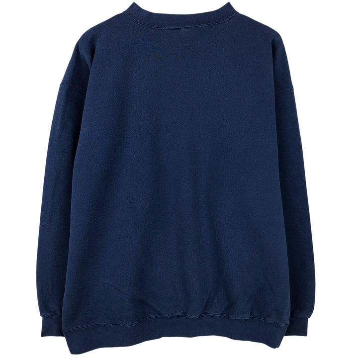 90'S Nike Logo Sweatshirt, Made in USA, Men's L Size, Vintage cotton navy blue type Vintage Second Hand