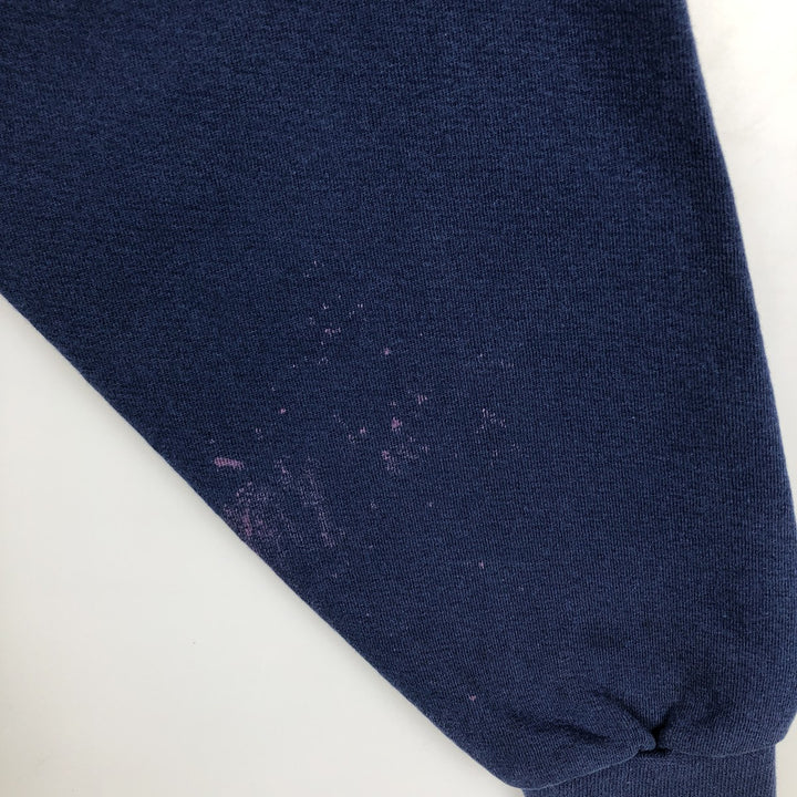 90'S Nike Logo Sweatshirt, Made in USA, Men's L Size, Vintage cotton navy blue type Vintage Second Hand