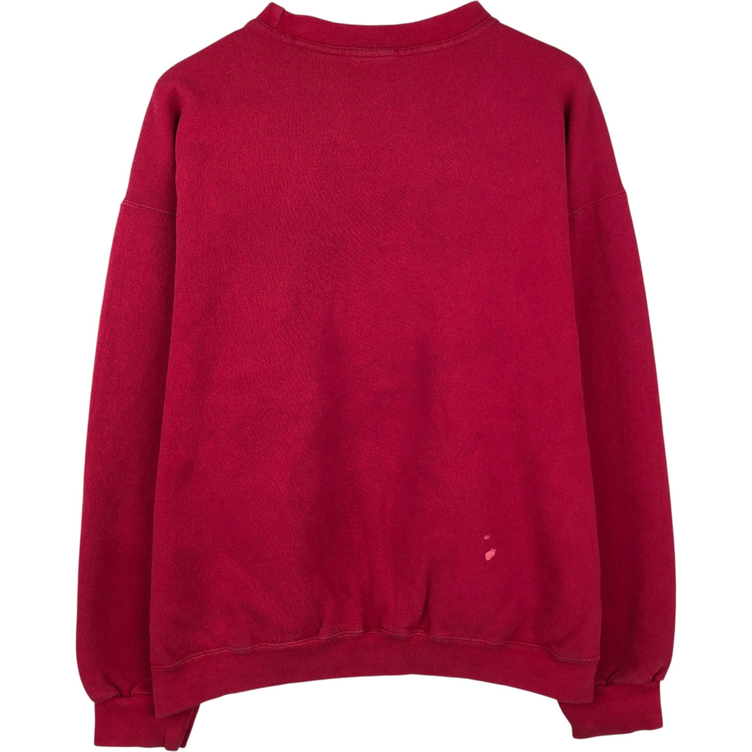Nike One-Point Logo Sweatshirt, Made in USA, Men's Size L cotton red type Vintage Second Hand