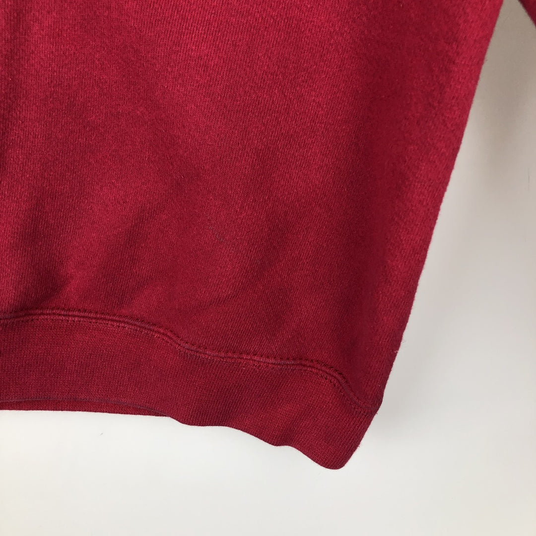 Nike One-Point Logo Sweatshirt, Made in USA, Men's Size L cotton red type Vintage Second Hand