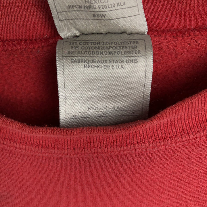 Nike One-Point Logo Sweatshirt, Made in USA, Men's Size Medium cotton red type Vintage Second Hand