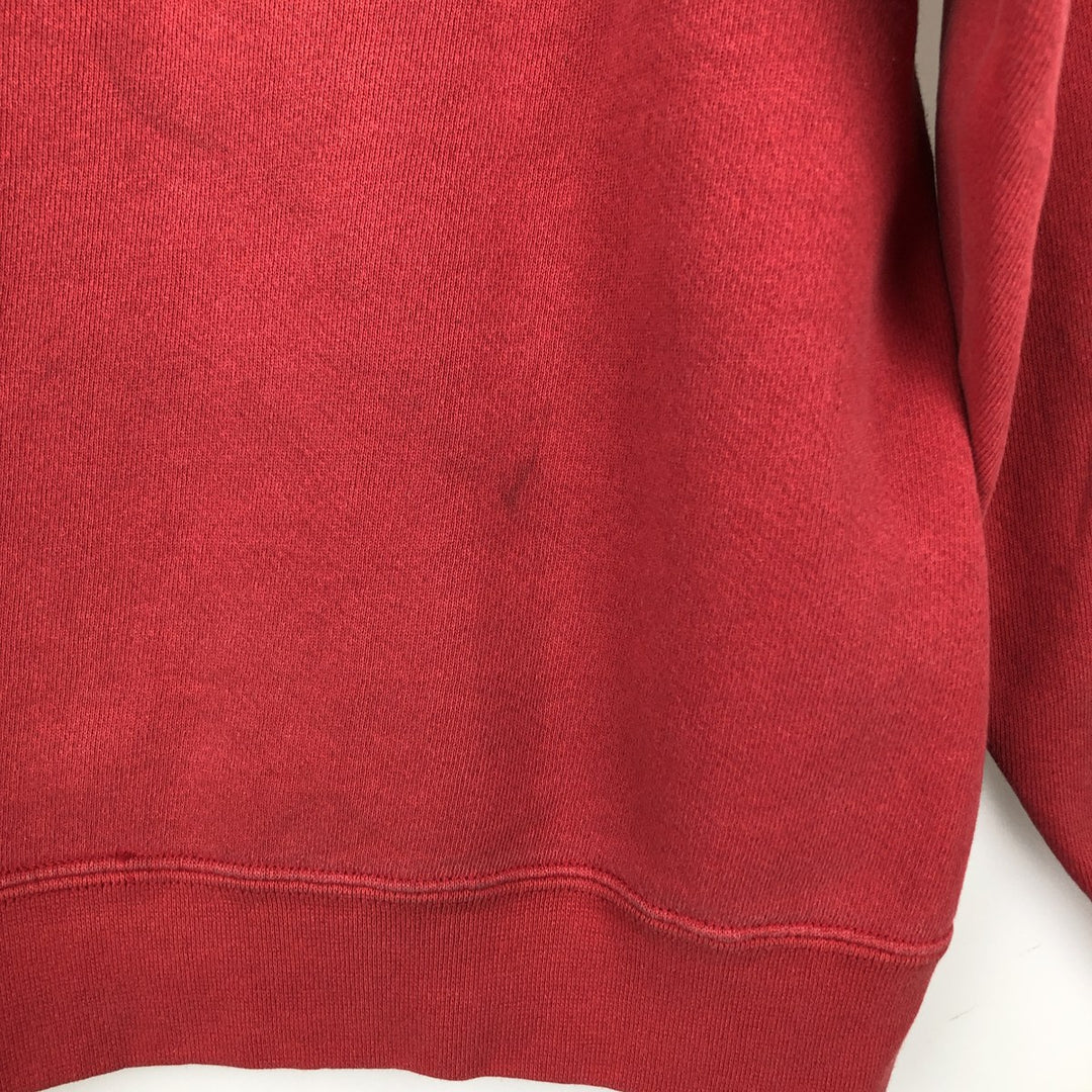 Nike One-Point Logo Sweatshirt, Made in USA, Men's Size Medium cotton red type Vintage Second Hand