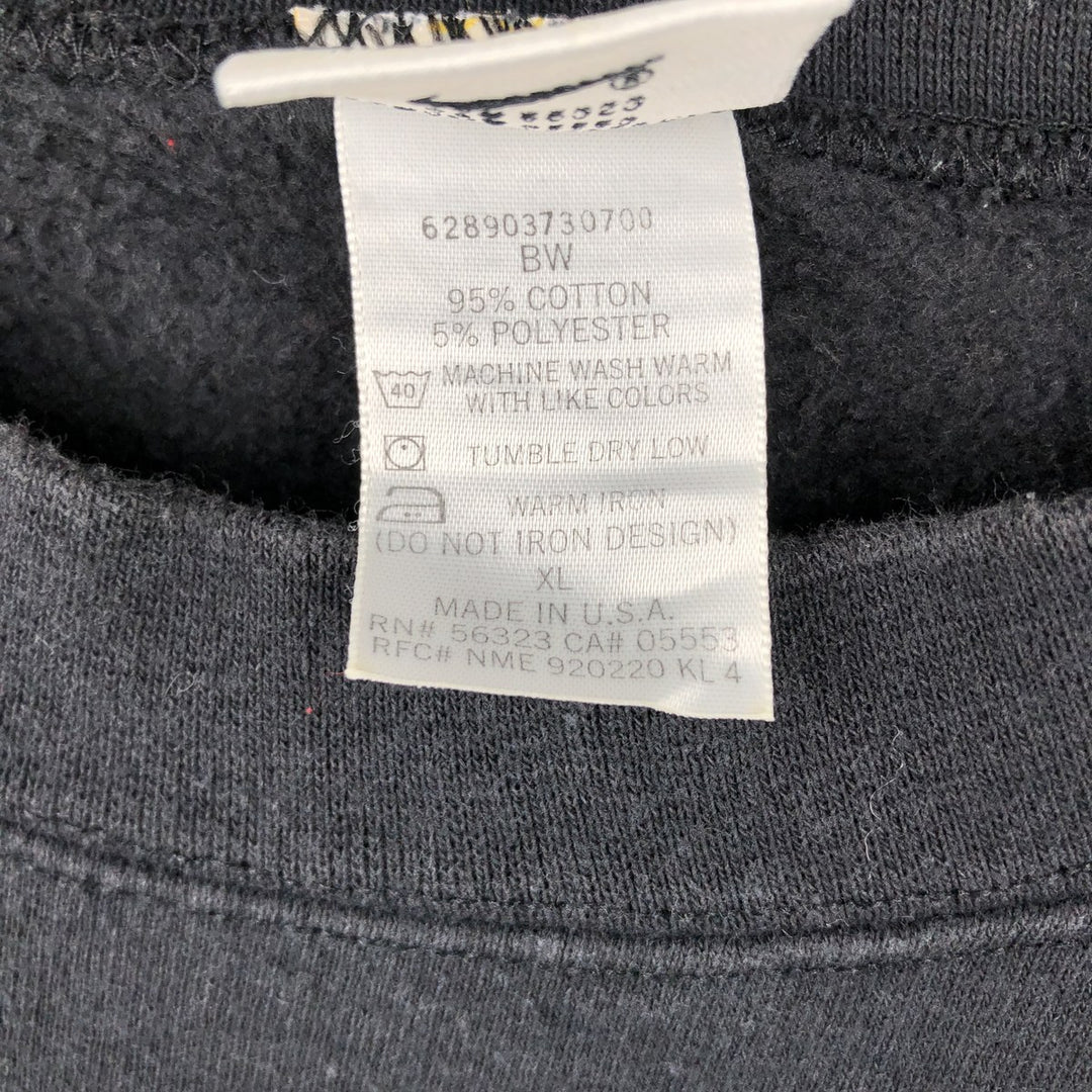 90'S Nike Air logo sweatshirt, Made in USA, Men's XL, Vintage cotton black type Vintage Second Hand