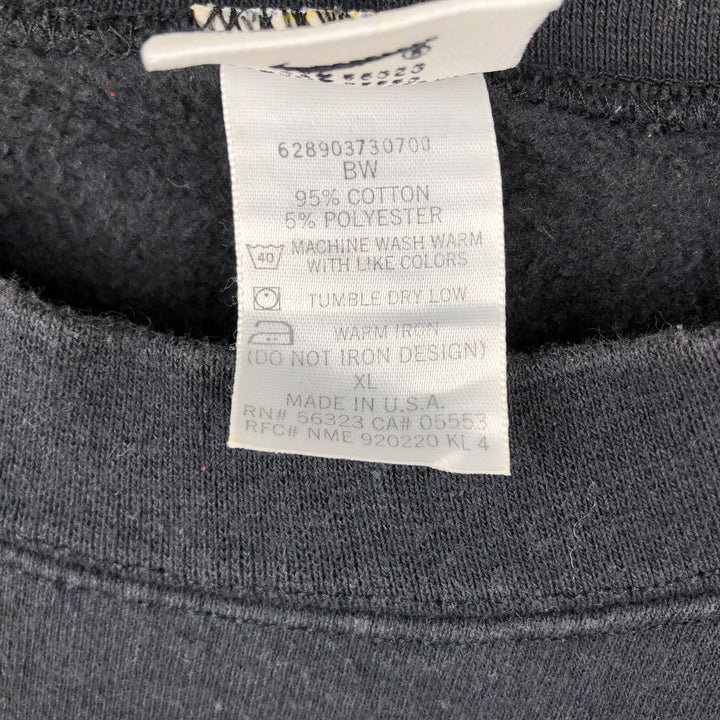 90'S Nike Air logo sweatshirt, Made in USA, Men's XL, Vintage cotton black type Vintage Second Hand