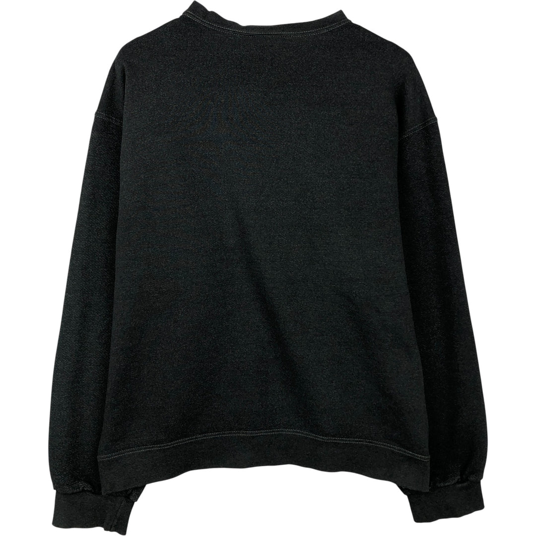 Nike logo sweatshirt, Made in USA, Men's XL cotton black type Vintage Second Hand