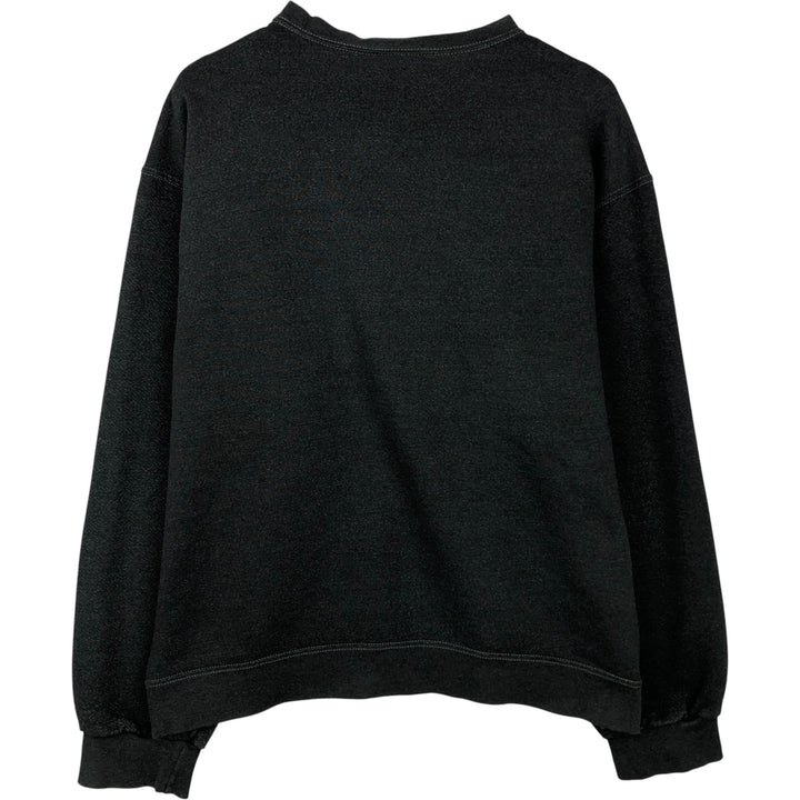 Nike logo sweatshirt, Made in USA, Men's XL cotton black type Vintage Second Hand