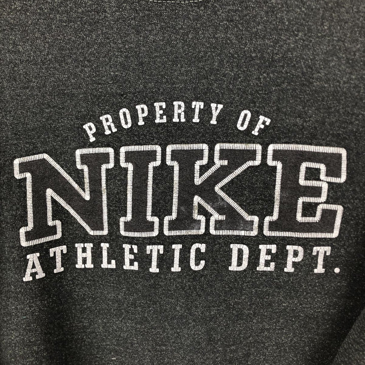 Nike logo sweatshirt, Made in USA, Men's XL cotton black type Vintage Second Hand