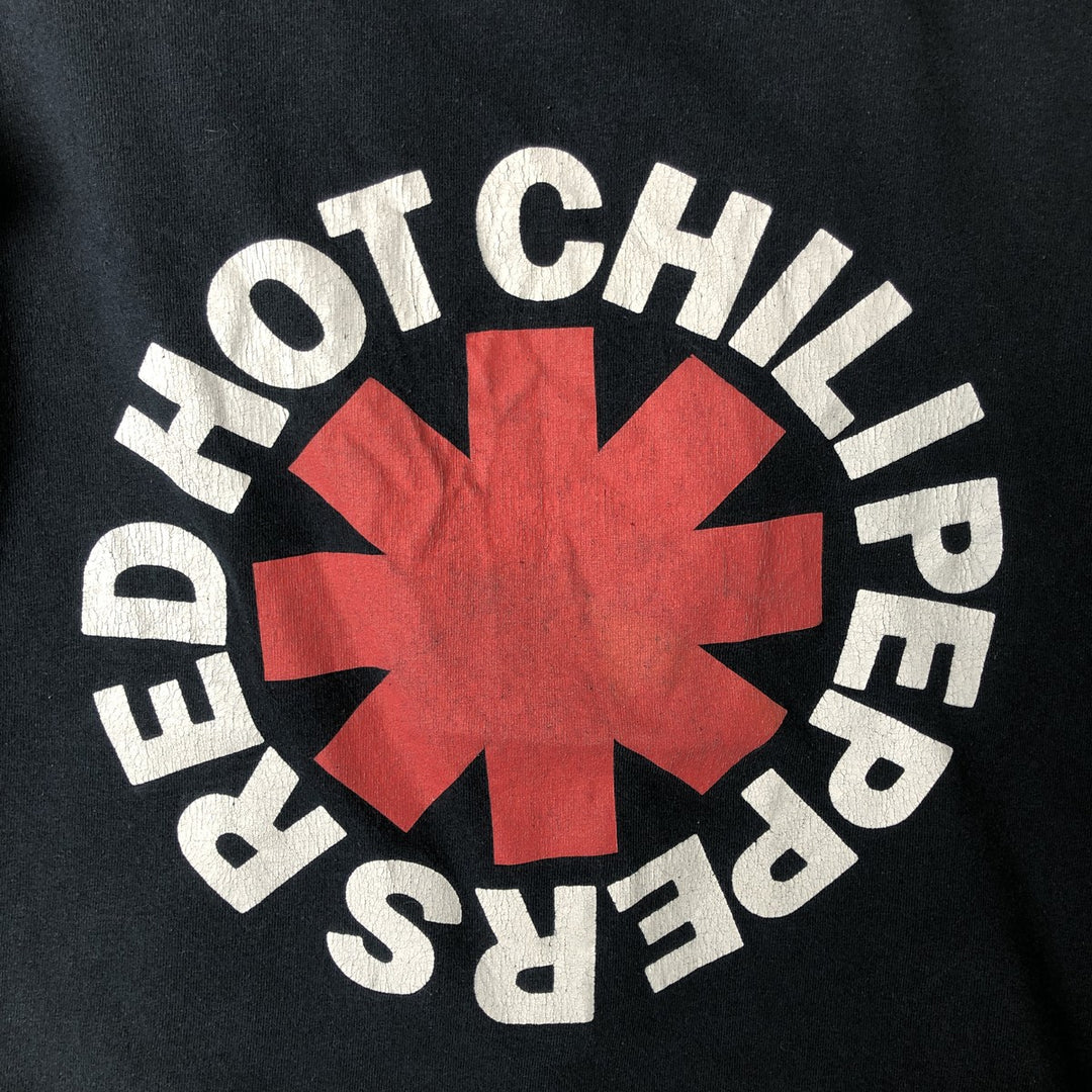 Gildan RED HOT CHILI PEPPERS band T-shirt, men's size small cotton black type Vintage Second Hand