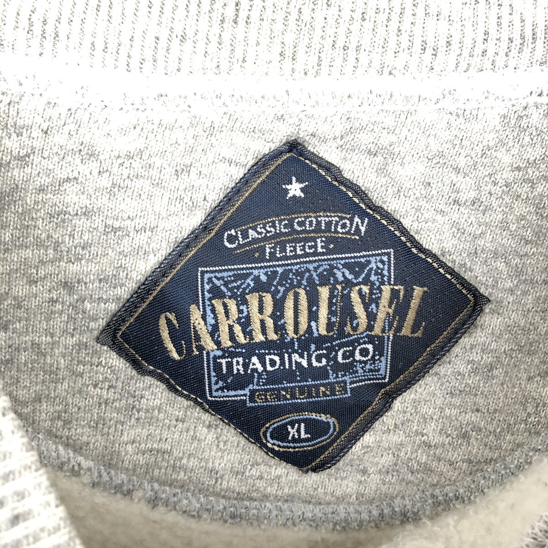 90'S Carrousel Budweiser Advertising Sweatshirt, Made in USA, Men's Size XL cotton gray type Vintage Second Hand