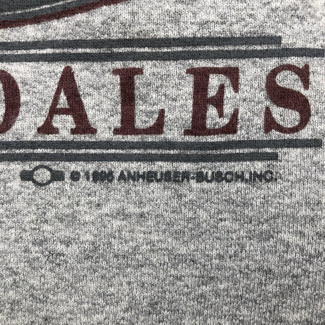 90'S Carrousel Budweiser Advertising Sweatshirt, Made in USA, Men's Size XL cotton gray type Vintage Second Hand