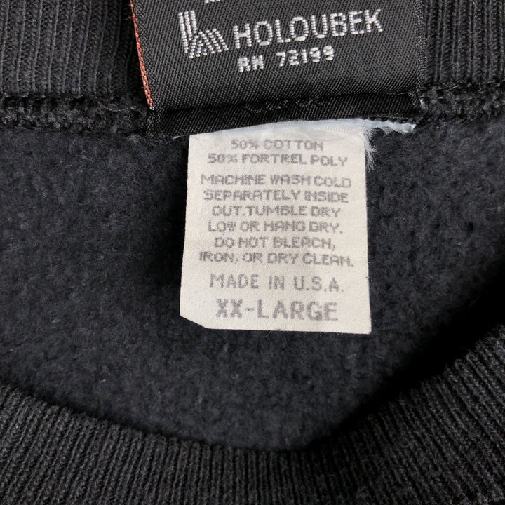90'S Harley-Davidson Eagle Pattern Advertising Sweatshirt, Made in USA, Men's XXL polyester black type Vintage Second Hand