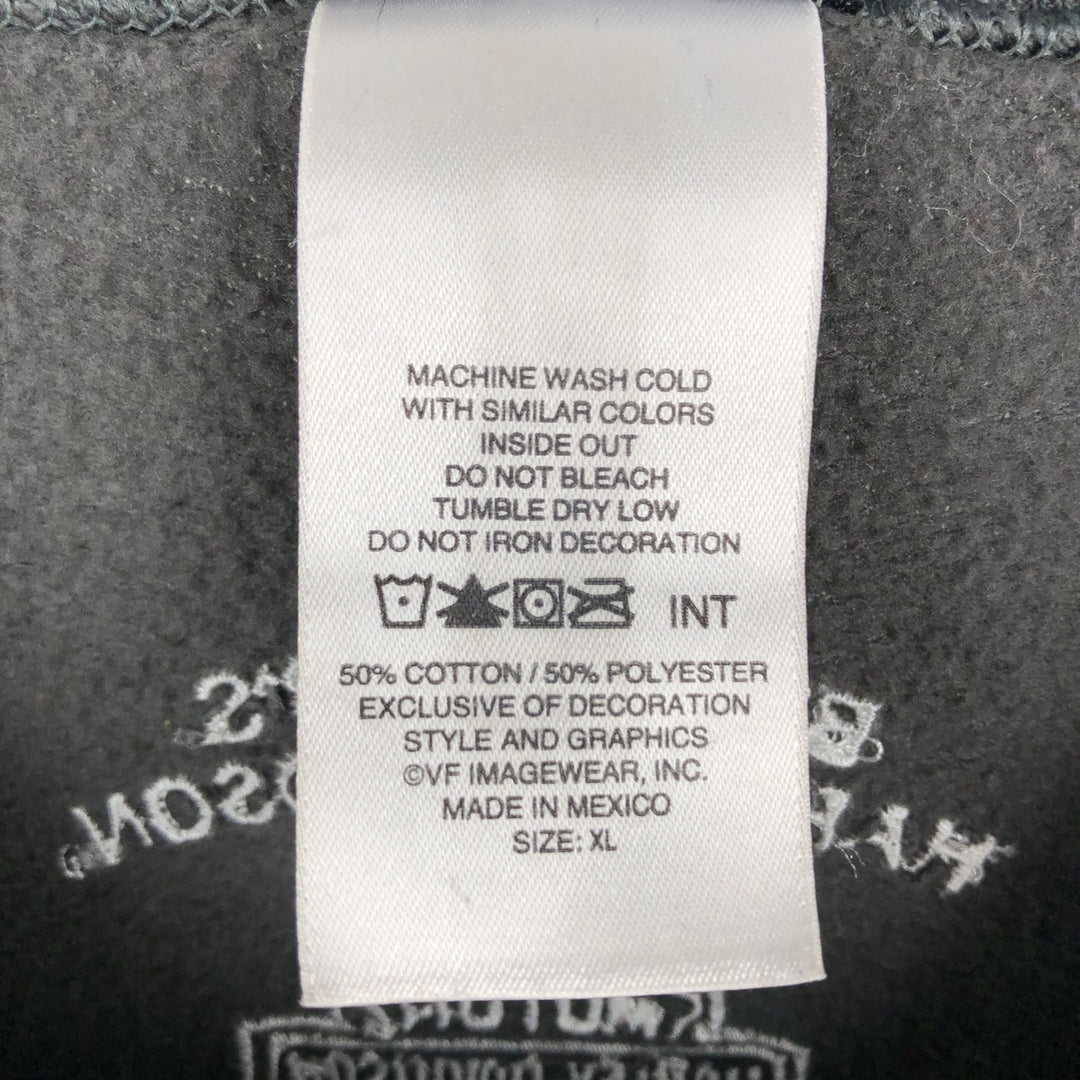 Harley-Davidson Advertising Sweatshirt, Men's XL Size cotton Charcoal Vintage Second Hand