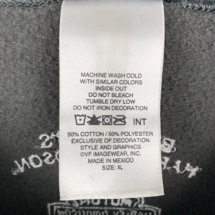 Harley-Davidson Advertising Sweatshirt, Men's XL Size cotton Charcoal Vintage Second Hand