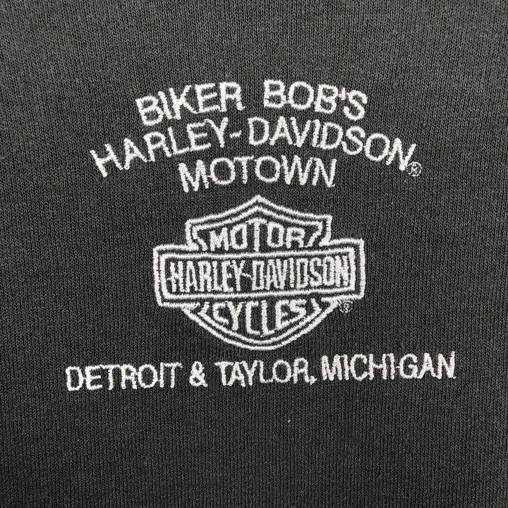 Harley-Davidson Advertising Sweatshirt, Men's XL Size cotton Charcoal Vintage Second Hand