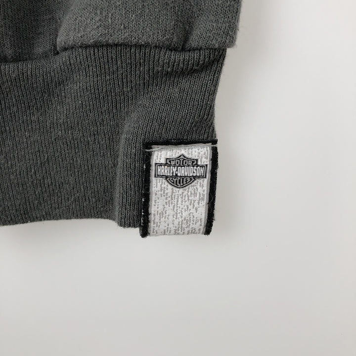 Harley-Davidson Advertising Sweatshirt, Men's XL Size cotton Charcoal Vintage Second Hand