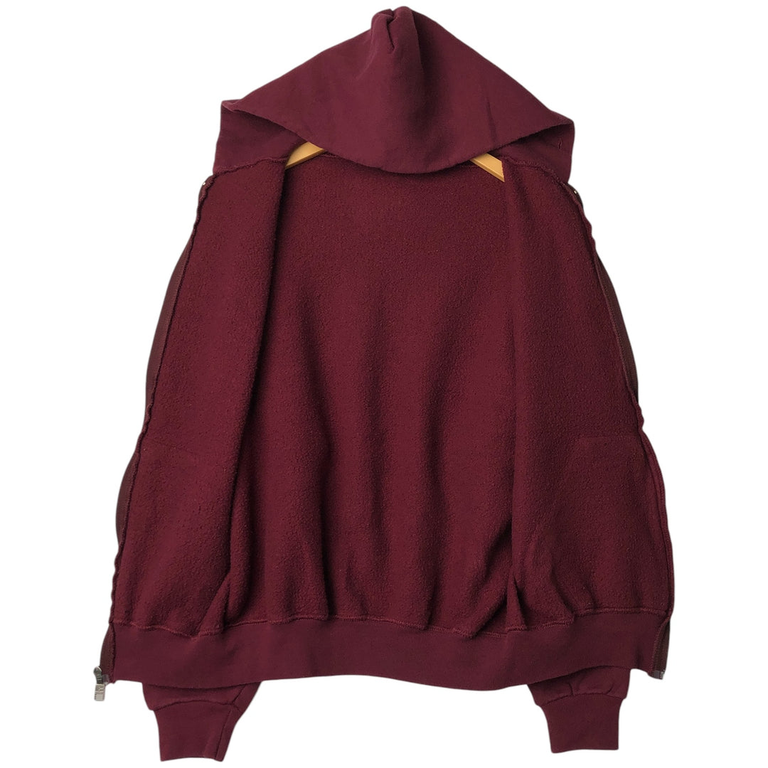 Vintage 90'S Russell full-zip sweatshirt, size S, men's cotton Red type red-purple Vintage Second Hand