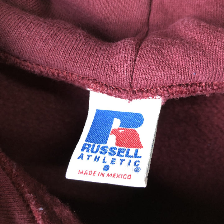 Vintage 90'S Russell full-zip sweatshirt, size S, men's cotton Red type red-purple Vintage Second Hand