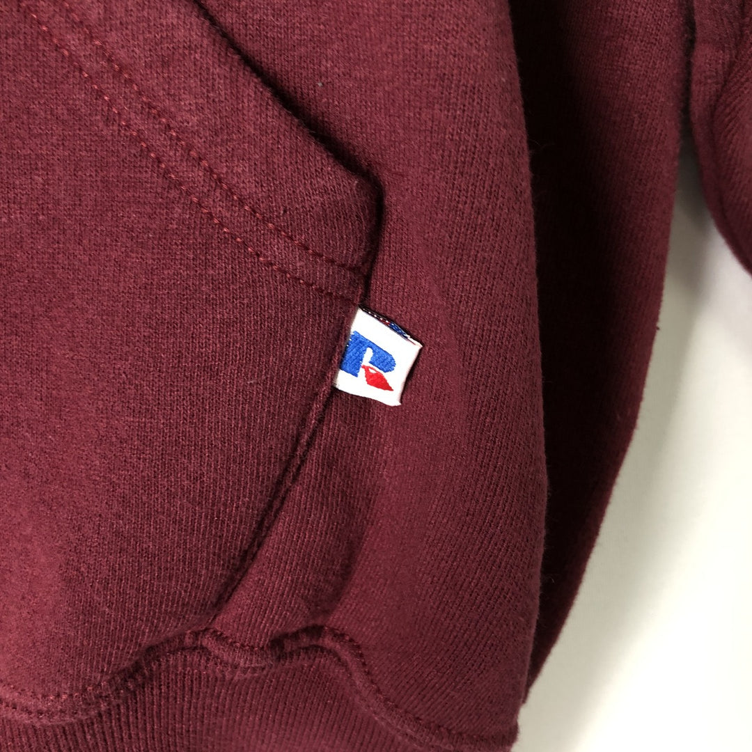 Vintage 90'S Russell full-zip sweatshirt, size S, men's cotton Red type red-purple Vintage Second Hand