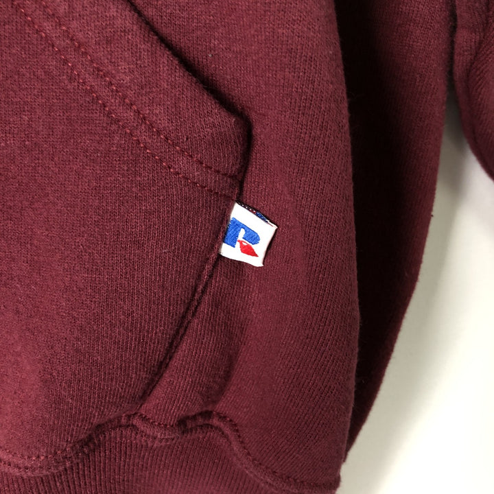 Vintage 90'S Russell full-zip sweatshirt, size S, men's cotton Red type red-purple Vintage Second Hand