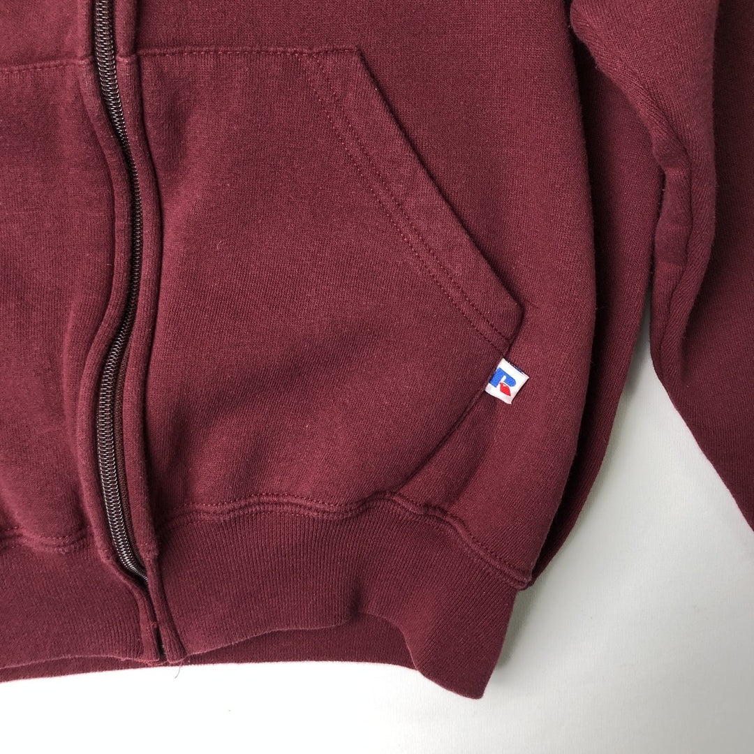 Vintage 90'S Russell full-zip sweatshirt, size S, men's cotton Red type red-purple Vintage Second Hand