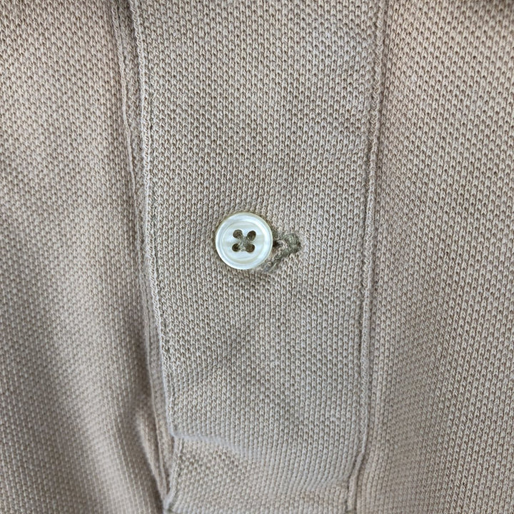 Ralph Lauren POLO by Ralph Lauren long sleeve polo shirt, men's size M cotton Beige type Vintage Second Hand