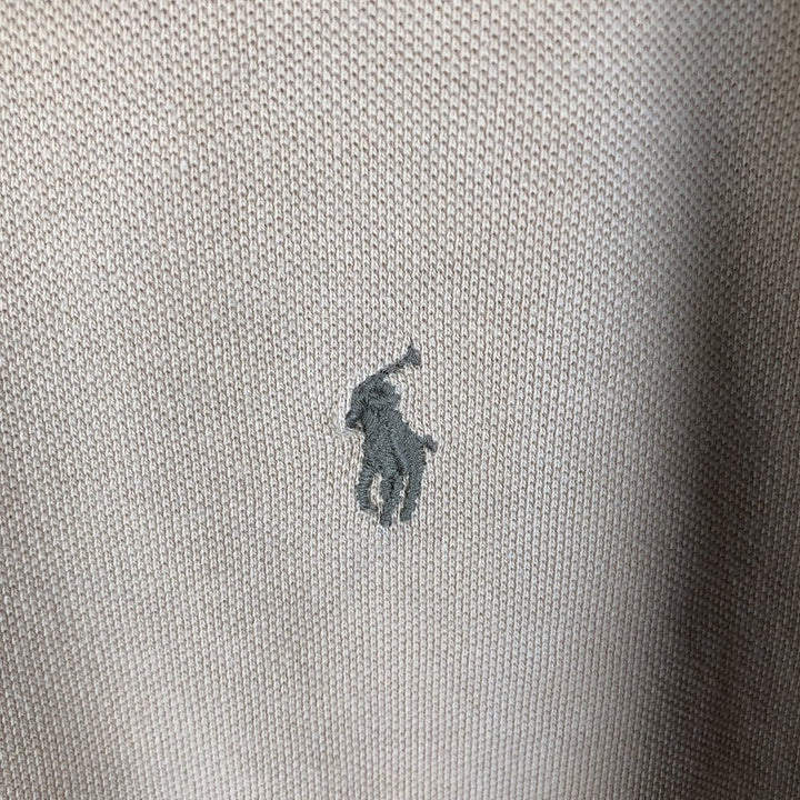 Ralph Lauren POLO by Ralph Lauren long sleeve polo shirt, men's size M cotton Beige type Vintage Second Hand
