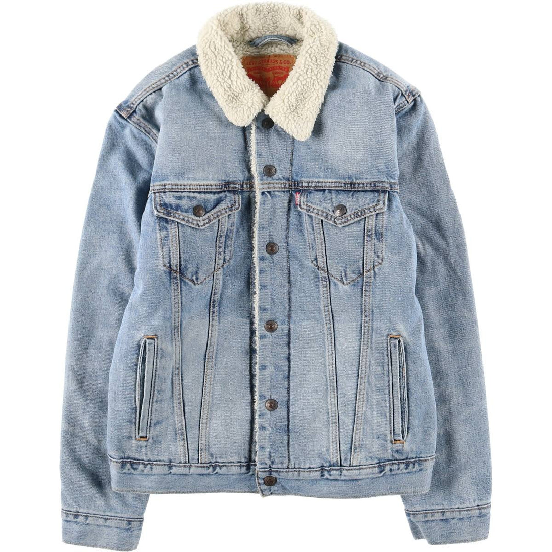 Levi's padded denim jacket, size M, men's cotton blue type Vintage Second Hand