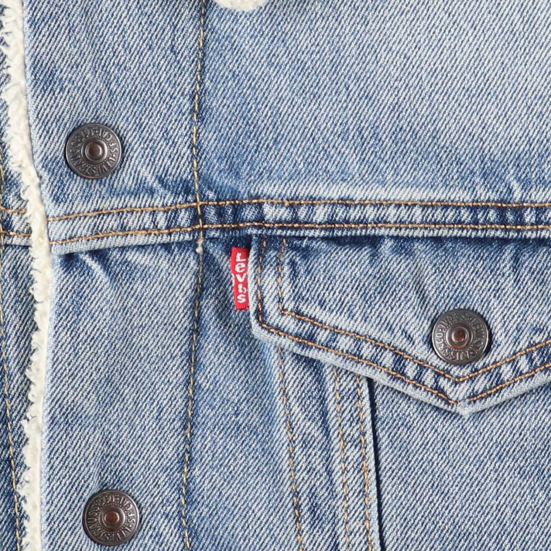 Levi's padded denim jacket, size M, men's cotton blue type Vintage Second Hand